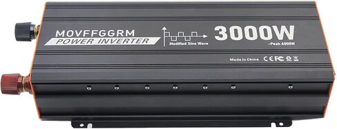 محول عاكس الطاقة 3000 واط ، CAR/TRACK/RV 12V DC إلى 110 فولت AC ، مع عرض LED ، 3AC منافذ ، منفذ USB in Kuwait
