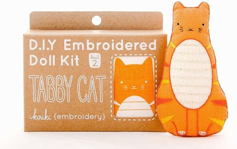 Kiriki Press DIY Embroidery Doll Kit - Skill Level 2 - Beginner to Advanced Embroidery Kits for Adults Teens (3 Skill Levels) | Animal Embroidery Kit - Screen Printed Pattern (Pigeon - Level 2) in Saudi Arabia