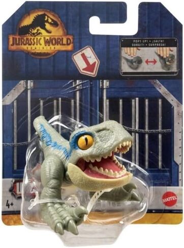 Jurassic World Dominion Uncaged Wild Pop Ups Dinosaur Toys, Collectible Figures, Manually Activated (Snap Squad Attitudes Tyrannosaurus Rex Brown) in Saudi Arabia