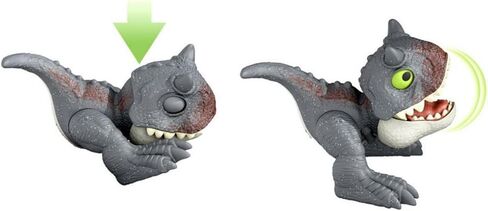 Jurassic World Dominion Uncaged Wild Pop Ups Dinosaur Toys, Collectible Figures, Manually Activated (Snap Squad Attitudes Tyrannosaurus Rex Brown) in Saudi Arabia