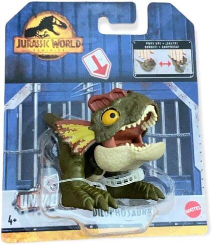 Jurassic World Dominion Uncaged Wild Pop Ups Dinosaur Toys, Collectible Figures, Manually Activated (Snap Squad Attitudes Tyrannosaurus Rex Brown) in Saudi Arabia