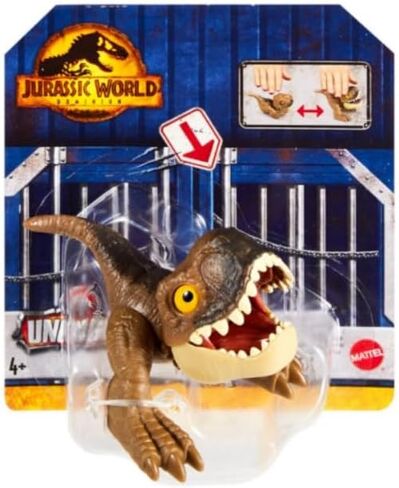 Jurassic World Dominion Uncaged Wild Pop Ups Dinosaur Toys, Collectible Figures, Manually Activated (Snap Squad Attitudes Tyrannosaurus Rex Brown) in Saudi Arabia