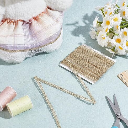 10.94 Yards Tiny Lace Trim, 0.2 Inch Wide Doll Mini Lace Trim DIY Craft Ribbon for Doll Clothes Sewing Craft Supplies and Gift Wrapping Decorations, White in Saudi Arabia