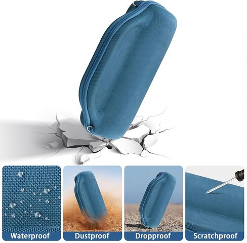 Hard Case for JBL Charge 6/Charge 5 Portable Waterproof Speaker | Shockproof, Water Resistant, Impact-resistant, Protective Storage Box, Smooth Zipper, Portable Carrying Box, Blue Case in Kuwait