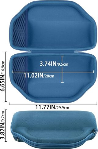 Hard Case for JBL Charge 6/Charge 5 Portable Waterproof Speaker | Shockproof, Water Resistant, Impact-resistant, Protective Storage Box, Smooth Zipper, Portable Carrying Box, Blue Case in Kuwait