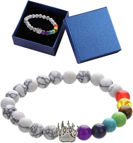 Pet Memorial Gifts for Beloved Dog Cat,8MM Mixed Color Bead,Loss of Dog Sympathy Pet Memorial Bracelet for Women Men,Dog Memorial Gifts for Loss of Dog (Blue) in Saudi Arabia