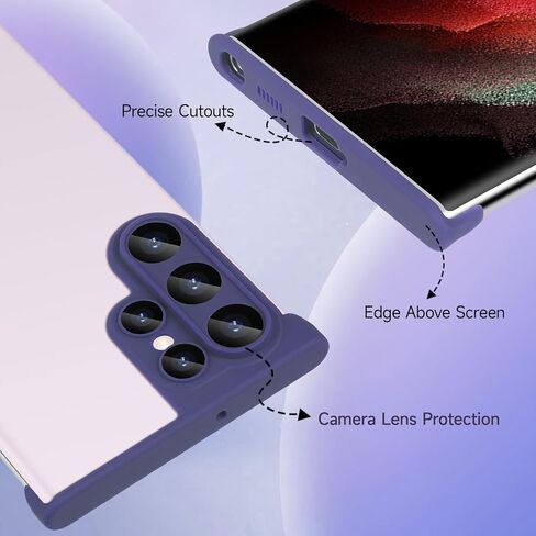 Losin Compatible with Galaxy S24 Plus Case Borderless Design Camera Lens Protection Slim Thin Lightweight Soft Silicone Frameless Case Shockproof Bumper Cover for Galaxy S24 Plus 6.7 inch, Black in Saudi Arabia