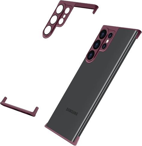 Losin Compatible with Galaxy S24 Plus Case Borderless Design Camera Lens Protection Slim Thin Lightweight Soft Silicone Frameless Case Shockproof Bumper Cover for Galaxy S24 Plus 6.7 inch, Black in Saudi Arabia