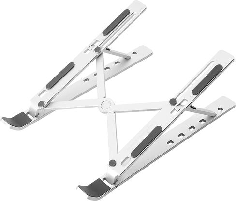 Portable Laptop Stand, Adjustable Laptop Stand for Desk, Aluminum Alloy,Steel, Ultra-Thin,Ventilated Cooling Notebook Mount, Computer Stand for 10-15.6" Laptops, ABS+Silicone,for MacBook in Kuwait