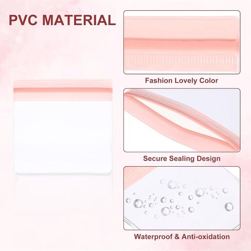 uxcell 30pcs Clear PVC Jewelry Storage Bags Plastic, Zipper Jewelry Bags Small Plastic Bag for Rings Earrings Bracelet Storage and Sales Packaging, Green (2 x 2.75 Inch) in Saudi Arabia