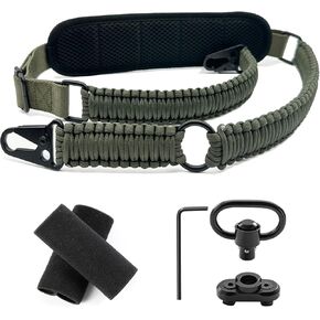 VVAAGG Paracord Sling with Shoulder Pad and QD Sling Mount, 2 Point QD Sling