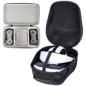 khanka Hard Case for Sony PlayStation VR 2(Black)+Hard Case for Sony PlayStation Classic Console