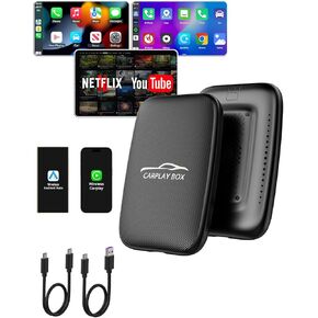 2025 محول CarPlay اللاسلكي الذي تمت ترقيته ، ودعم محول Wireless و Android Apple Carplay 5-in-1 ، بطاقة Magic AI للسيارات من 2016 و iPhone IOS10+