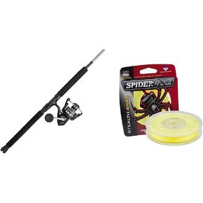 PENN 10' Pursuit IV 2-Piece Fishing Rod and Reel (Size 4000) Surf Spinning Combo, 10', Graphite Composite Rod, 50lb/300yd Moss Green SpiderWire Stealth Braid, Heavy Power, Moderate Fast Action