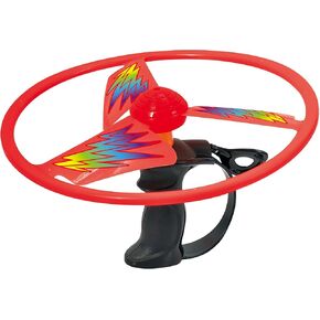 Discovery Toys Sky Spin Flying Aerial Disc Launcher Deluxe Edition | 4 أجنحة كبيرة تعمل بزعم الأطفال | لعبة STEM تنمية الطفولة المبكرة 6 سنوات وما فوق