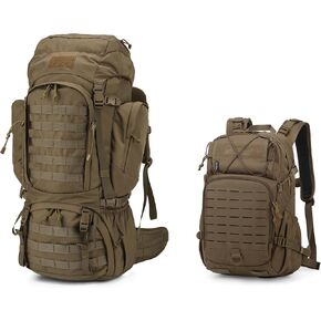 Mardingtop 60L Internal Frame Backpack + 25L Cordura Hiking Backpack