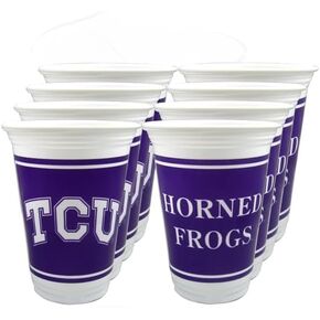 TCU Horned Frogs 16oz Cups - Pack of 16