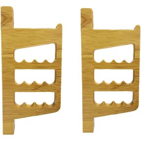 Archery Wall-Mounted Bow Rack and Arrow Holder ， Bow Wall Mount Storage for Recurve Bow Traditional Longbow - Arrows Display Hanger Brackets for Wall in Home（Oak Material）