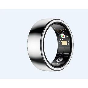 Smart Health Tracker, No Subscription Required, Smart Ring for Men and Women, Long-Lasting Battery, Fitness and Sleep Monitor Compatible with iOS and Android (Silver, 11#) (11#)
