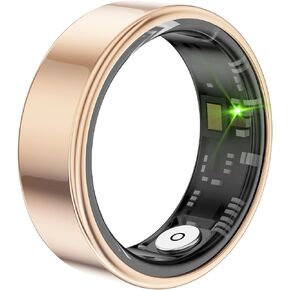 Smart Ring Health Monitoring Tracker, Heart Rate Sleep Tracker. Stylish and Comfortable, a Variety of Sports Modes, Waterproof for Long-Term wear. Extra Long Standby 7-8 Days.(Black, 10#)