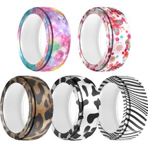 5PACKS Compatible with UltraHuman Ring AIR Cover,Durable Colorful Silicone Case for Ring AIR Protector Working Out Gym (5PACKS, S,6/7/8/9)