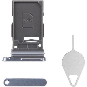for Samsung Galaxy S24 Sim Card Tray Replacement (Single SIM Version) Sapphire Blue Card Tray Slot Holder Bracket Adapter with Needle Ejector for S24 SM-S921U SM-S921U1