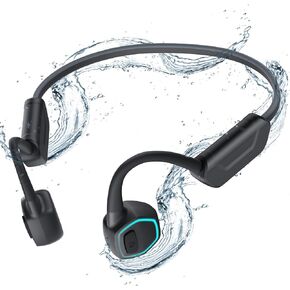 AGPTEK X15 Waterproof MP3 Player with Bluetooth 5.3 for Swimming, 32GB Non-in-Ear Bone Conduction Headphones for Running, Cycling, Sports