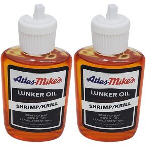 TWO BOTTLES 2 fl oz Mike's Oil Glo Scent (7042 Shrimp/Krill Oil)