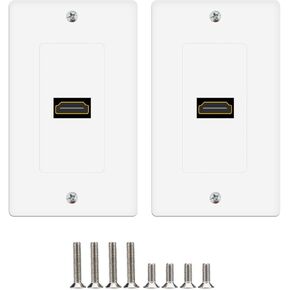 HDMI Wall Plates HDMI Face Plate(2 Pack, HDMI) (1 Port)
