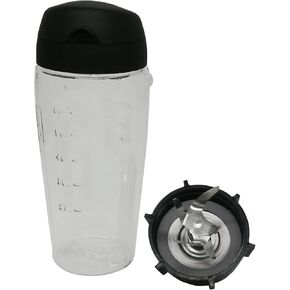 Blender Stainless Steel 6-point Ice Crushing Blade Blender Blend-N-Go Smoothie Kit Compatible with Oster Classic Series, OSTERIZER GALAXIE blender/Chopper (6-point Ice Blade Smoothie Kit)