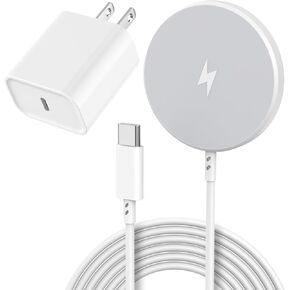 Magnetic Wireless Charger Apple Mag Safe Charger,15W 6FT Fast Wireless Charging Pad for Apple iPhone 16 Pro Max/16 Pro/16 Plus/15 Pro Max/14/13/12/AirPods3/2/Pro/Pro2,Fast Magnet Mag-Safe Charging Pad