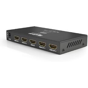 WyreStorm Essentials™ Plug & Play 1x4 HDMI Splitter with Scaling Feature