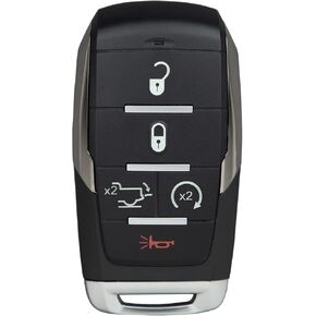 StandardAutoPart 5 Button Proximity Remote Smart Key Shell Case Compatible with Dodge Ram 1500 (2019-2023) OHT4882056 (Shell Case), SAPOHT4882056SH
