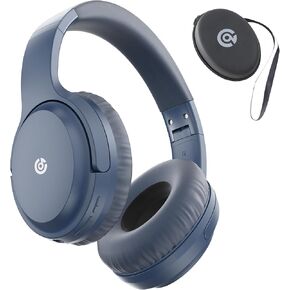 Headphones Wireless Bluetooth 120H Playtime, Over Ear Headphones with Microphone, Lightweight Foldable Wireless Headset with Case, HiFi Stereo Sound for Travel/Work/Leisure-Green