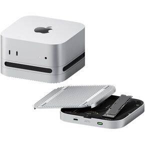 Hagibis 40Gbps M.2 NVMe SSD Enclosure for Mac mini M4/M4 Pro with Dustproof Stand, USB4 Solid State Drive Case with Aluminum Heat Sink for Thunderbolt 5/4/3/USB4/3.2/3.1