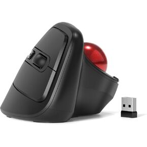 Micropack Vertical Wireless Boyball Mouse مع 5 DPI قابل للتعديل ، والتصميم المريح يقلل من سلالة العضلات ، والتحكم السهل في الإبهام ، وتتبع دقيق وسلس. الماوس البلوتوث للكمبيوتر المحمول ، الكمبيوتر ، ماك ، ويندوز