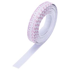 MECCANIXITY 26AWG IDC Wire Flat Ribbon Cable 3 m/9.8ft Length 1.3mm Pitch 6 Pin Red and White for JTAG/ISP Connecting