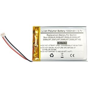 GPS Navigator Battery Compatiable with Garmi n Nuvi 2539LM 2539LMT 2559LM 2559LMT 2589LMT 2597LMT 2599LMT 2599LMT HD，010-01187-01, AI32AI32FA14Y