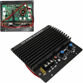 Car Amplifier Board, Exposed Amplifier Board, Bass Sub Subwoofer Plate Amplifier, Pure Aluminum Exposed Type for Car Audio, 12V,1000W