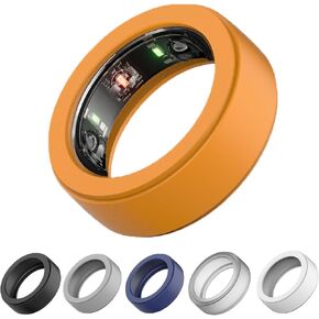 3 Pack Silicone Ring Cover Compatible with Oura Ring Gen 4/Gen 3/Samsung Galaxy Ring, Anti-Scratch Elastic Silicone Smart Ring Case Protector for Men Women Working Out Gym