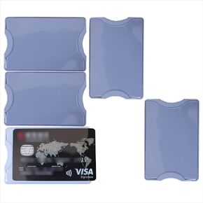 5 Pack Clear Card Holder,16 Mil Sturdy and Durable Card Sleeves Hard Plastic for Insurance Card, Credit Card,Driver's License(Transparent)