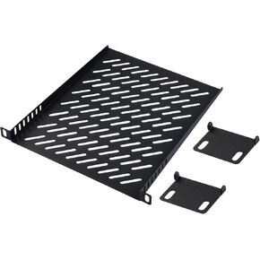 GeeekPi DeskPi RackMate T2 Accessories 10 inch 1U Rack Shelf, 1U Server Rack Shelf Vented Rack Mount Cantilever Tray for DeskPi Rackmate T2 Network Cabinet