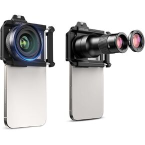 Evil eye Phone Camera Lens Kit, 10-20X Zoom Macro + 6X Telephoto & 150mm Macro Lens with Universal Lens Clip, Phone Lens Attachment for iPhone and Andriod