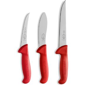 PUZMUG F. Dick Messer Set ErgoGrip 3-teilig „Jagd Indoor“ (Ausbeinmesser, geschweifte Klinge 13 cm, Abhäutemesser 13 cm, Stechmesser 18 cm, HRC 56°) 82556100