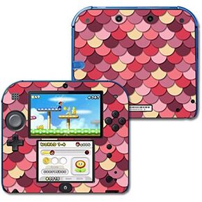 MightySkins Skin Compatible with Nintendo 2DS wrap Sticker Skins Pink Scales