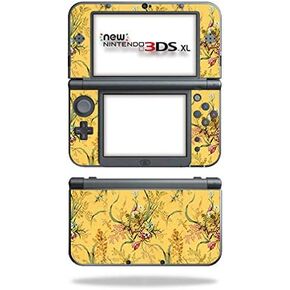 MightySkins Skin Compatible with Nintendo New 3DS XL (2015) - Yellow Marble End | Protective, Durable, and Unique Vinyl Decal wrap Cover | Easy to Apply, Remove, and Change Styles | Made in The USA