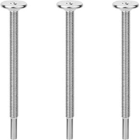 3pcs WB01X10180 Microwave Mounting Bolts, White Nickel Microwave Installation Flat Bolts for GE Microwave Microwave Mounting Bolts Kit