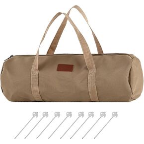 Tent Stakes Bag Tent Stakes Storage Bag Camping Tool Storage Bag Tent Pole Pegs Storage Bag Tent Peg Storage Bag Portable Camping Peg Bag Holder Camping Accessory Storage Bag