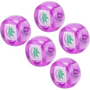 Mahjong Dice ، 5pcs Mahjong Wind Direction Dices South West North Sphere Game Dice for Entertainment (Blue Blue) in Kuwait