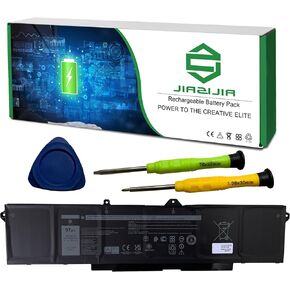GRT01 Laptop Battery Replacement for Dell Latitude 5421 5431 5521 5531 Precision 3470 3561 3571 3581 3591 Series Notebook 00P3TJ 0P3TJ 0R05P0 R05P0 Black 15.2V 64Wh 4000mAh